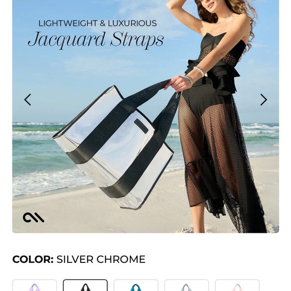 Case-Mate Iridescent Jelly Tote Bag with Pouch - Picture 10 of 13